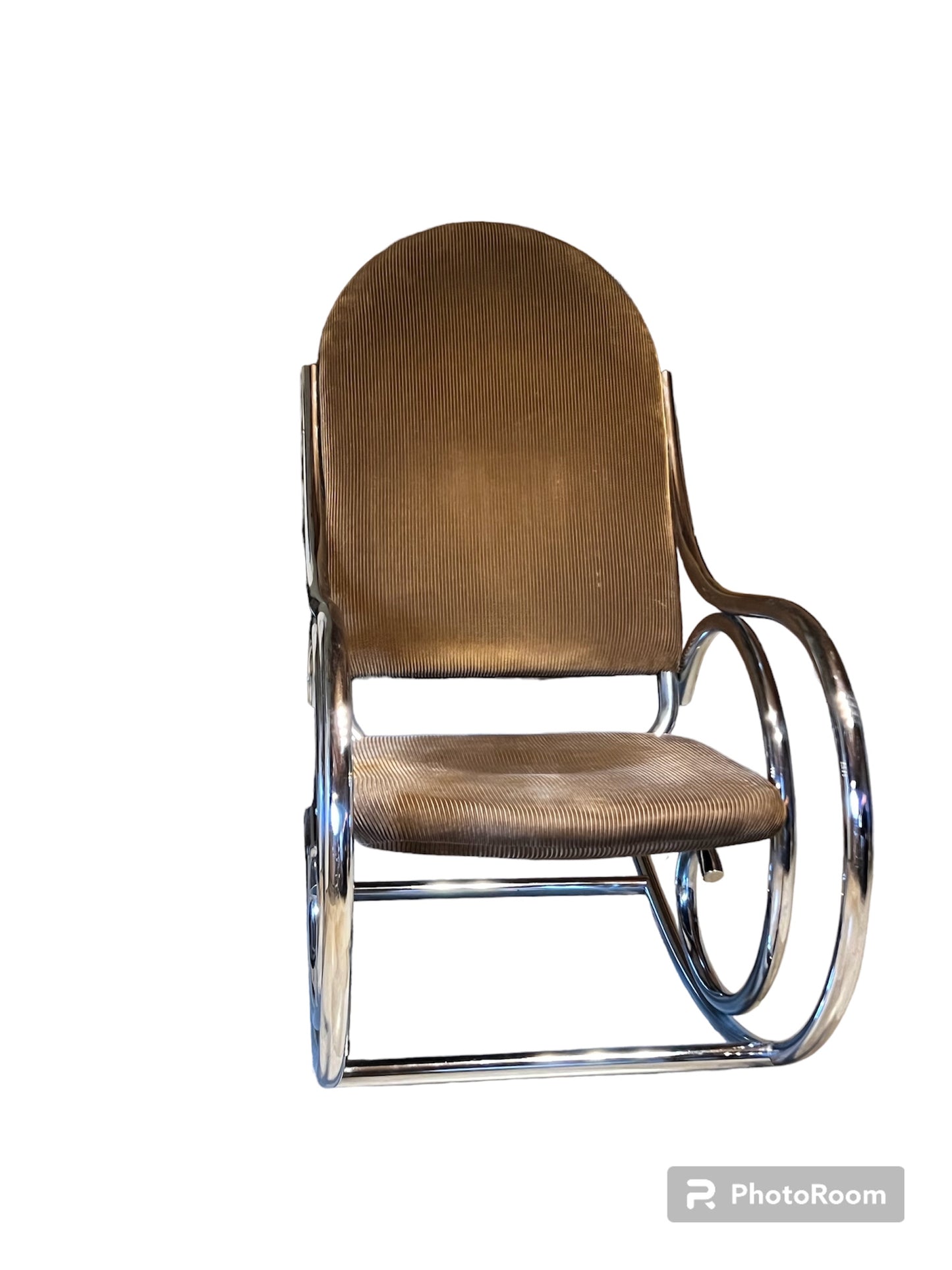 Thonet-style - Chrome-stalen schommelstoel