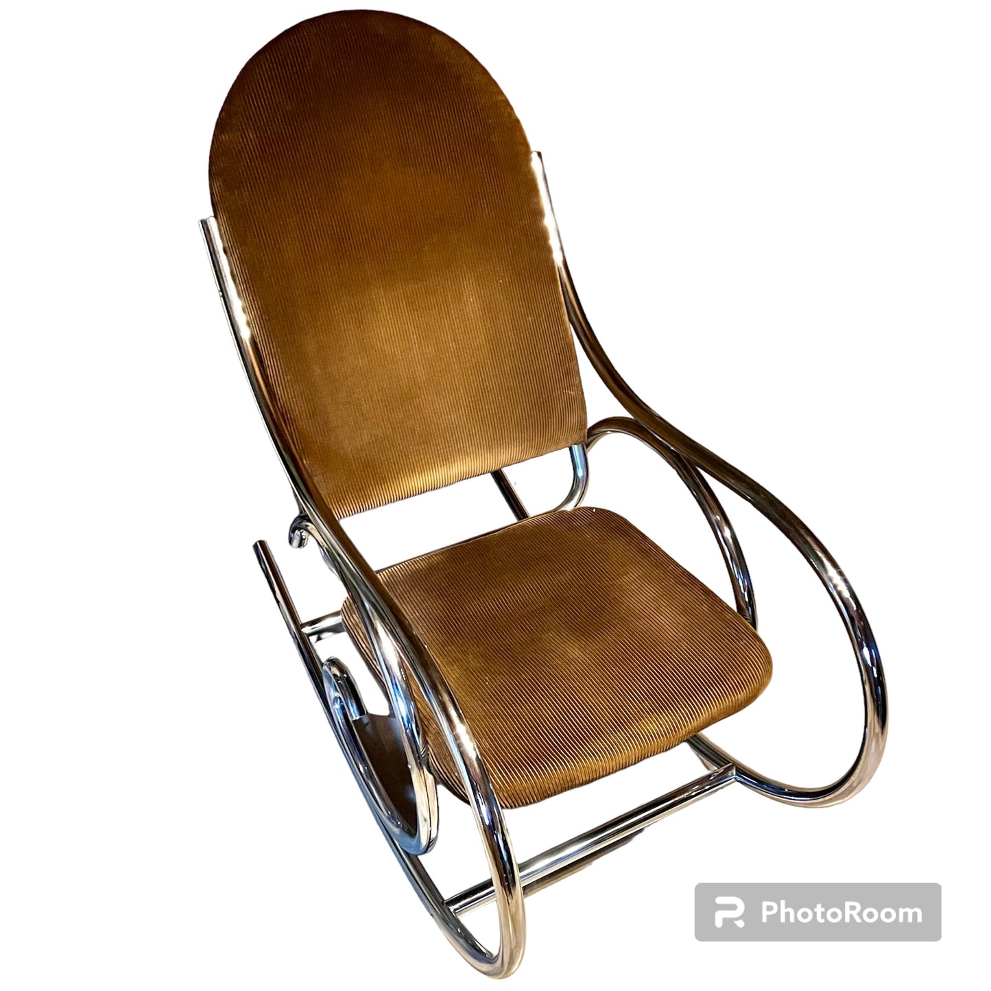 Thonet-style - Chrome-stalen schommelstoel