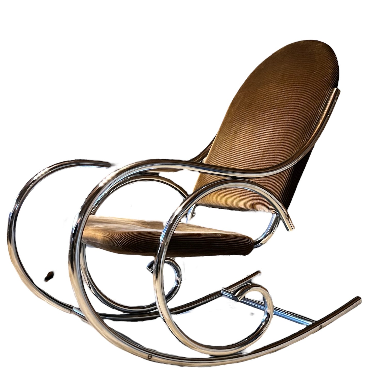 Thonet-style - Chrome-stalen schommelstoel