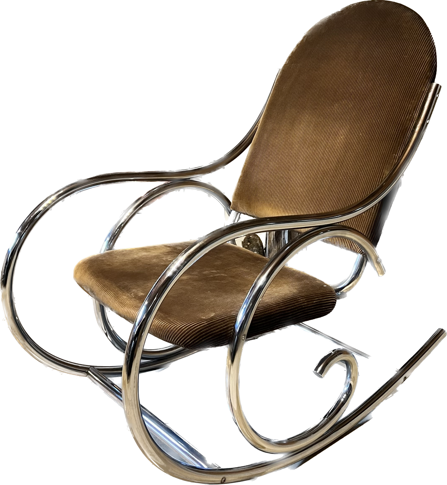 Thonet-style - Chrome-stalen schommelstoel