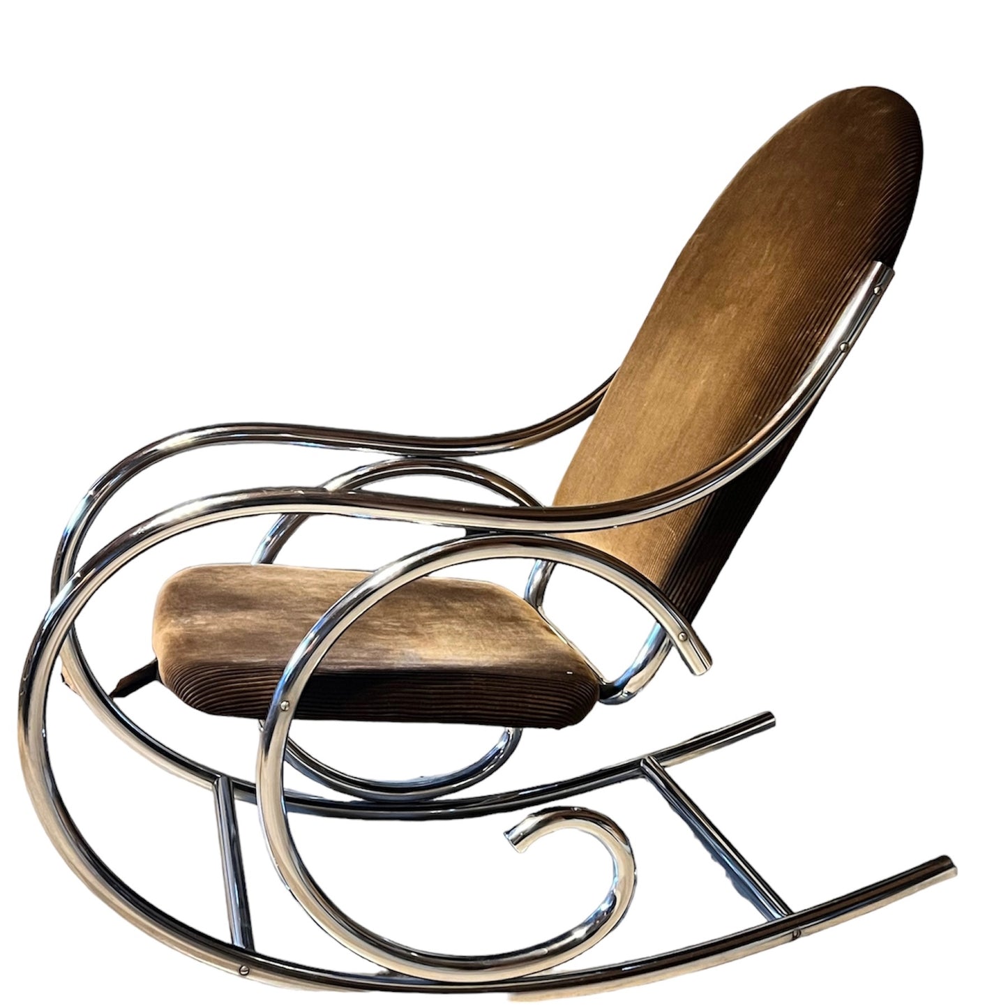 Thonet-style - Chrome-stalen schommelstoel